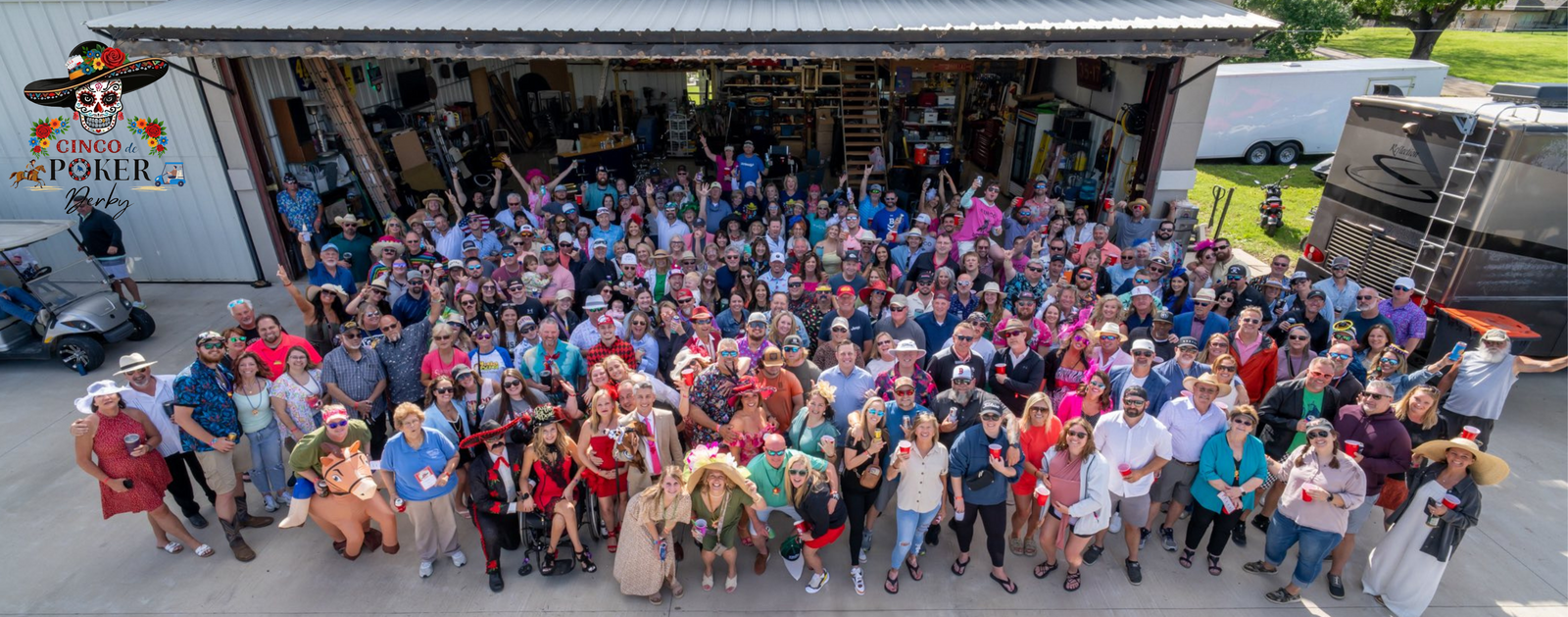 4th Annual Cinco de Poker Derby 2026 – Group Photo, Monkey Island