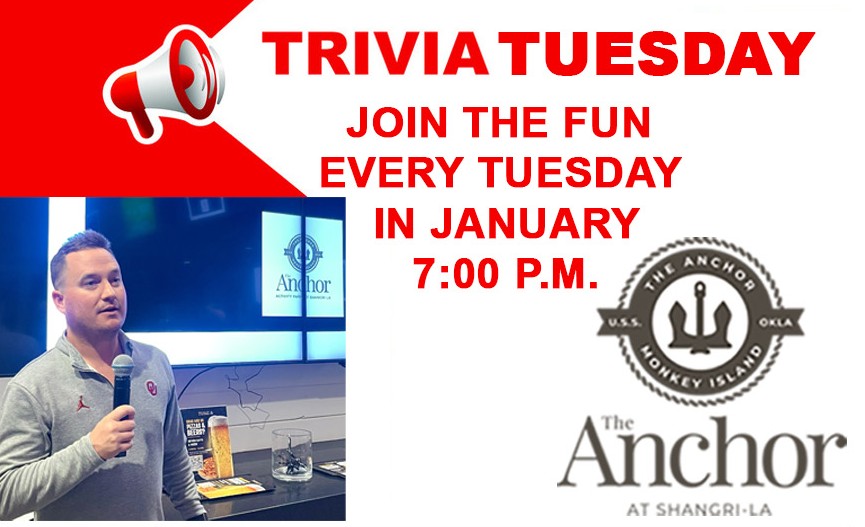 Trivia Tuesday at The Anchor - Every Tuesday in January at 7:00 PM